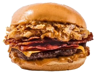 Gordis Bacon: hamburguesa con bacon glaseado y cebolla crispy