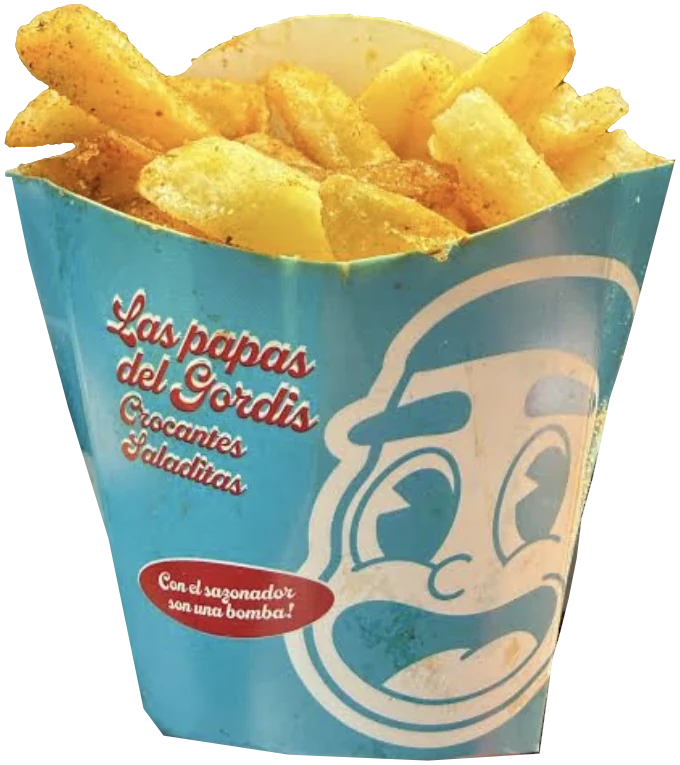 Las papitas del Gordis: papas fritas sazonadas