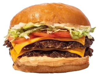 Gordis Tasti: hamburguesa doble con cheddar, tomate y lechuga